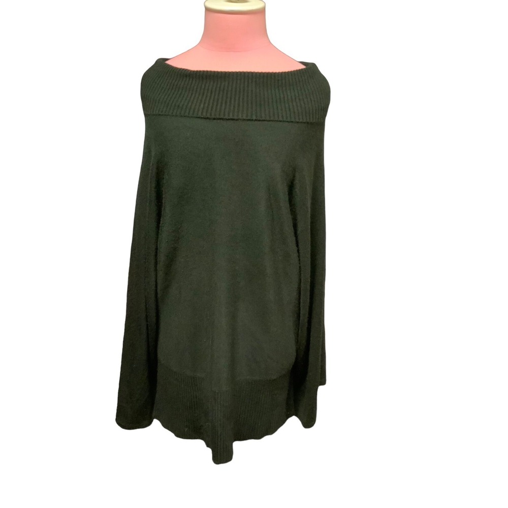 BCBG Black Ladies Cowl Neck Pullover Sweater Sz XL Super Soft RN 86297